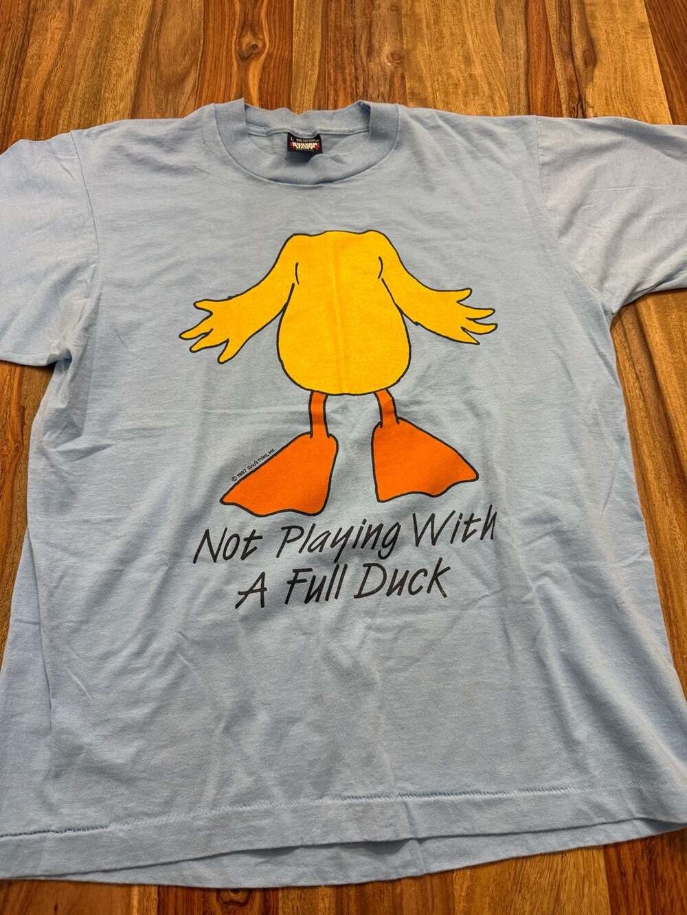 Vintage 1987 Not Playing With A Full Duck Single Stitch T-Shirt